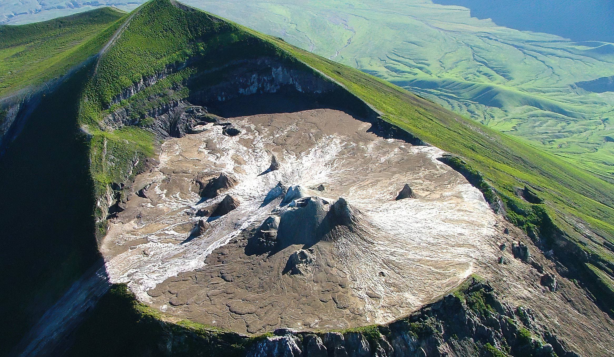 The volcanic landscape around Lake Natron and Ol Doinyo Lengai