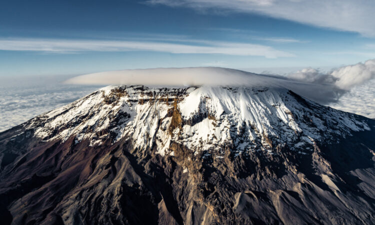 Mount Kilimanjaro seen from the northern Rongai side