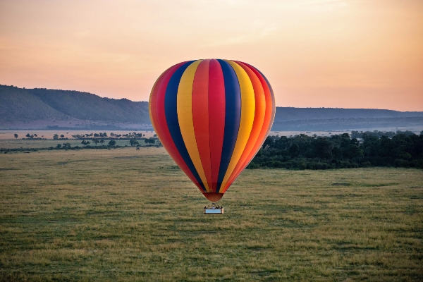 Hot air balloon safari over the Serengeti