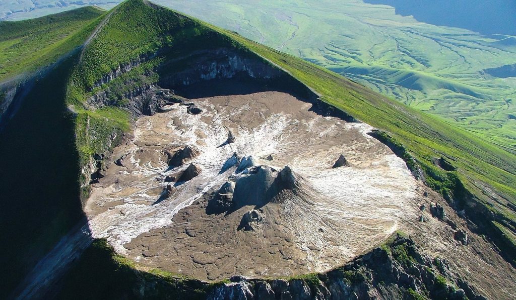 The volcanic landscape around Lake Natron and Ol Doinyo Lengai