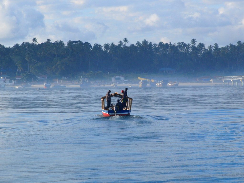 Fishing boat off Mafia Island